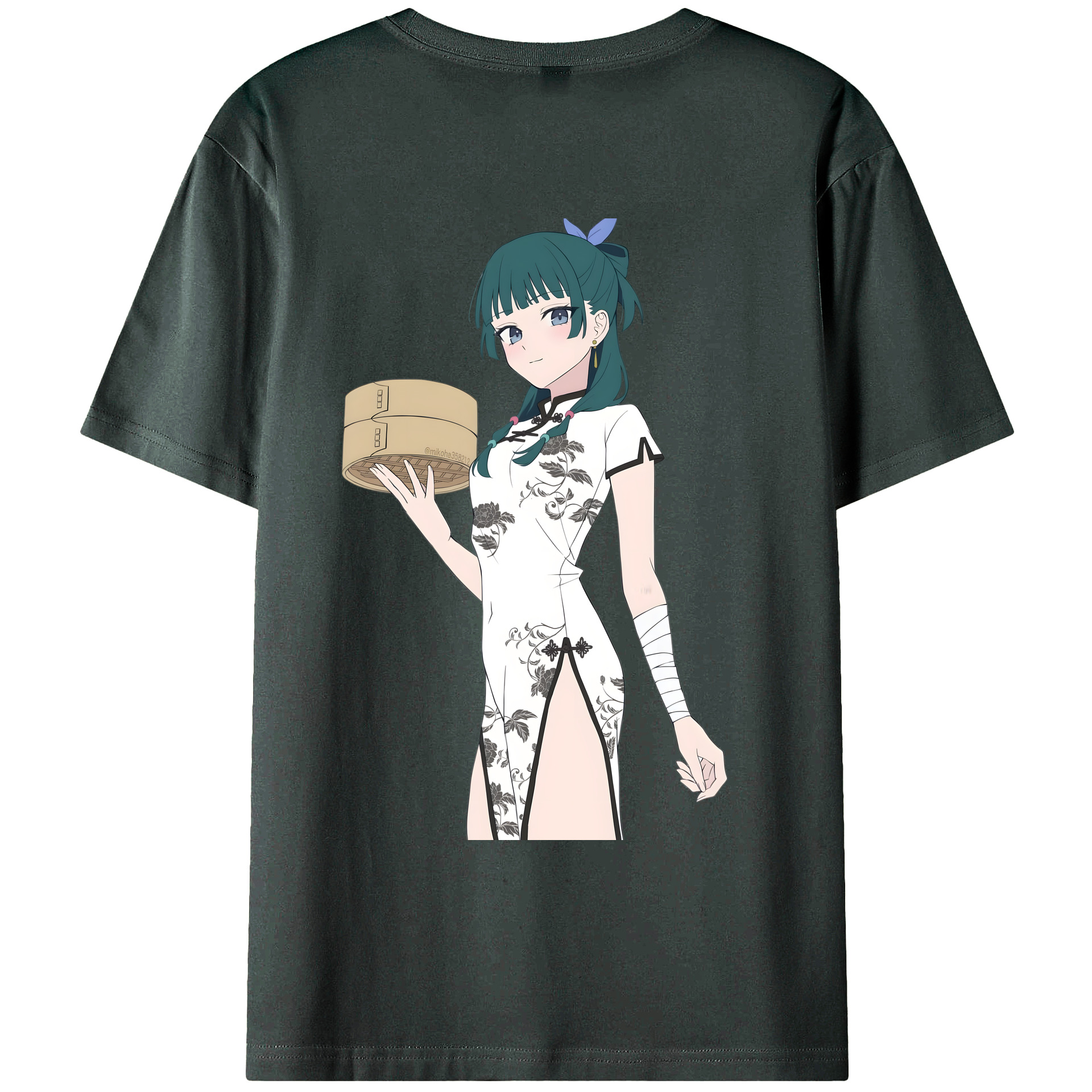 （画像用） 薬屋のひとりごと The Apothecary Diaries 綿100％ メンズ半袖Tシャツ（バックプリント） 通気性